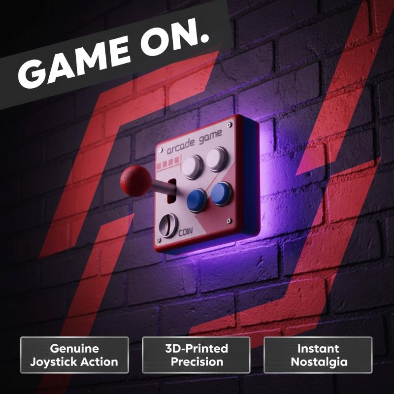 Gaming Accessories For Room - Plaque de boutons de jeu d'arcade